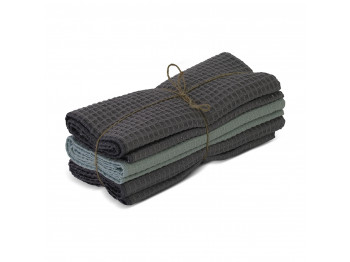 Набор кухонных полотенец VETEXUS VDS 200GSM 3PC GREY WITH LIGHT MINT GREEN 50X70 (070116) 