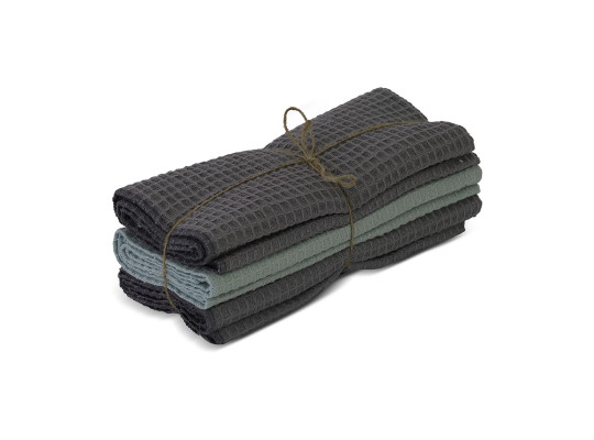 Խոհանոցային սրբիչների հացաքածու VETEXUS VDS 200GSM 3PC GREY WITH LIGHT MINT GREEN 50X70 (070116) 