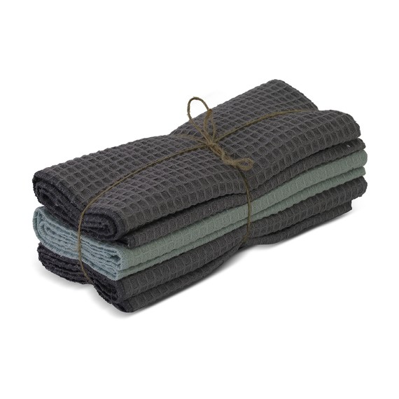 Kitchen towel set VETEXUS VDS 200GSM 3PC GREY WITH LIGHT MINT GREEN 50X70 (070116) 