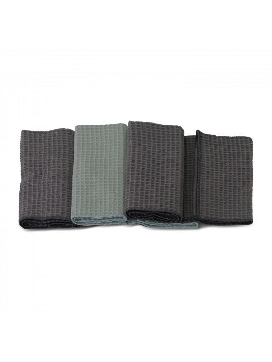 Խոհանոցային սրբիչների հացաքածու VETEXUS VDS 200GSM 3PC GREY WITH LIGHT MINT GREEN 50X70 (070116) 