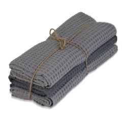 Набор кухонных полотенец VETEXUS VDS 200GSM 3PC LIGHT GREY WITH DARK GREY 50X70 (903422) 