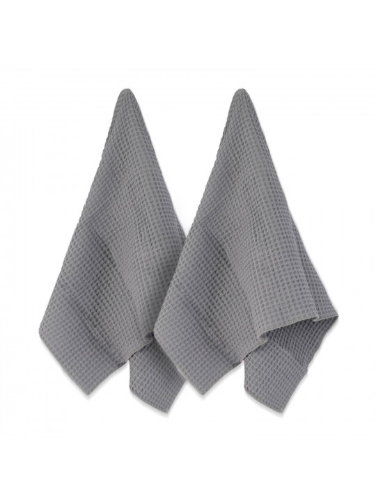 Խոհանոցային սրբիչների հացաքածու VETEXUS VDS 200GSM 3PC LIGHT GREY WITH DARK GREY 50X70 (903422) 