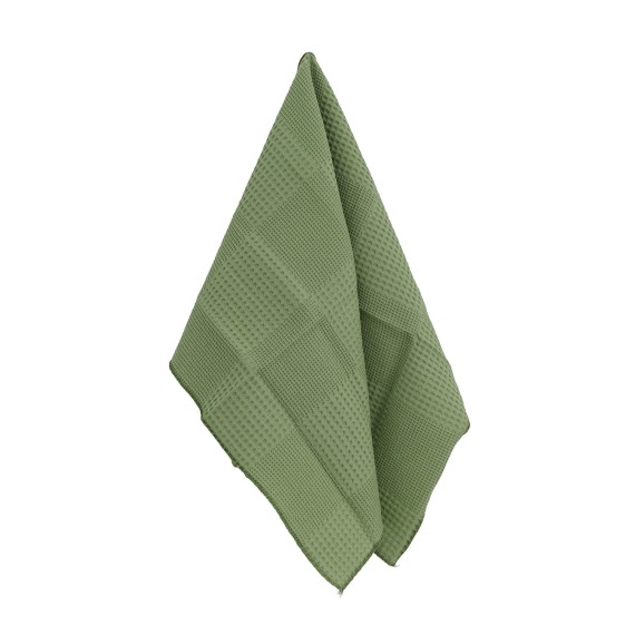 Kitchen towel set VETEXUS VDS 200GSM 3PC LIGHT GREY WITH GREEN 50X70 (985183) 