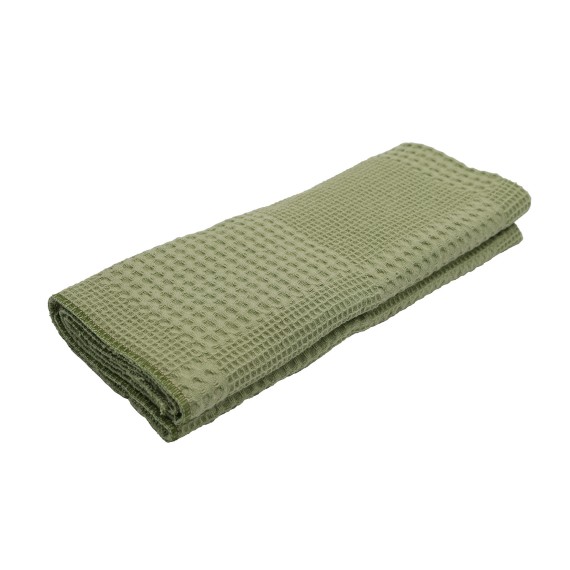 Kitchen towel set VETEXUS VDS 200GSM 3PC LIGHT GREY WITH GREEN 50X70 (985183) 