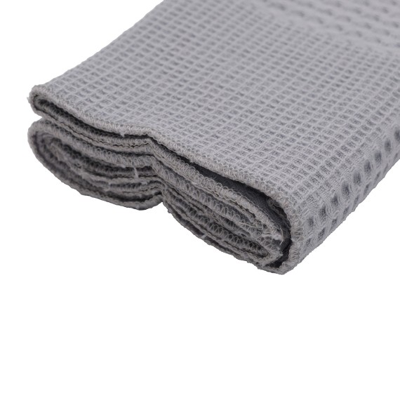Kitchen towel set VETEXUS VDS 200GSM 3PC LIGHT GREY WITH GREEN 50X70 (985183) 
