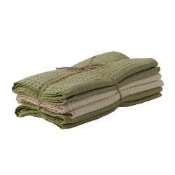 Набор кухонных полотенец VETEXUS VDS 200GSM 3PC OLIVE WITH MILK 50X70 (191057) 