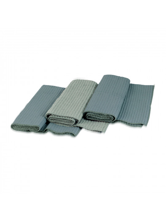 Набор кухонных полотенец VETEXUS VDS 200GSM 3PC PETROL WITH A.GREEN 50X70 (917979) 