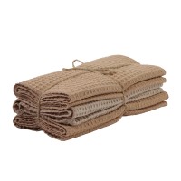 Набор кухонных полотенец VETEXUS VDS 200GSM 3PC PUDRA WITH BEIGE 50X70 (190708) 