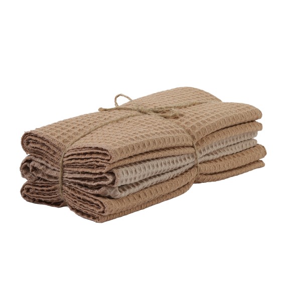 Набор кухонных полотенец VETEXUS VDS 200GSM 3PC PUDRA WITH BEIGE 50X70 (190708) 