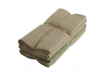 Խոհանոցային սրբիչների հացաքածու VETEXUS VDS 3PC BEIGE WITH OLIVE 50X70 (827681) 