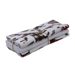 Набор кухонных полотенец VETEXUS VDS 3PC CHRISTMAS DEER WITH WHITE 50X70 (205990) 