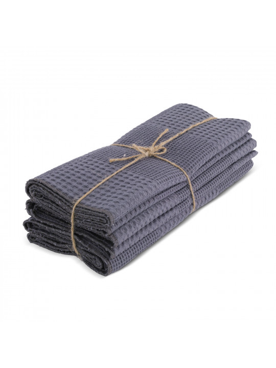 Խոհանոցային սրբիչների հացաքածու VETEXUS VDS 3PC DARK GREY 50X70 (999517) 