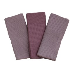 Набор кухонных полотенец VETEXUS VDS 3PC DUSTY PINK WITH PUDRA 50X70 (827667) 