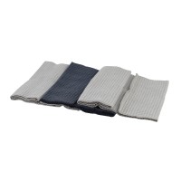 Набор кухонных полотенец VETEXUS VDS 3PC LIGHT GREY WITH NAVY BLUE (250167) 