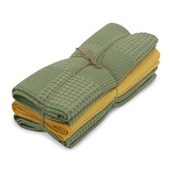 Набор кухонных полотенец VETEXUS VDS 3PC OLIVE WITH YELLOW 50X70 (099322) 