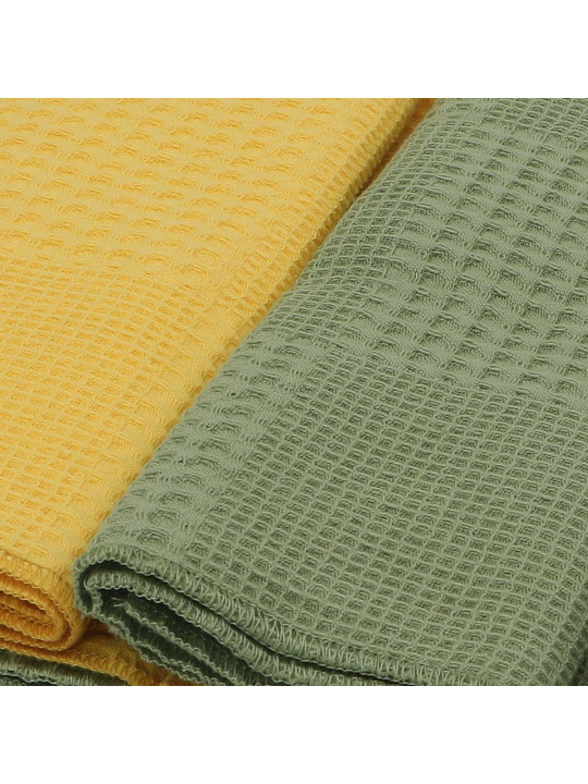 Խոհանոցային սրբիչների հացաքածու VETEXUS VDS 3PC OLIVE WITH YELLOW 50X70 (099322) 