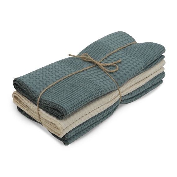 Kitchen towel set VETEXUS VDS 3PC PETROOL WITH VANILLA 50X70 (099339) 