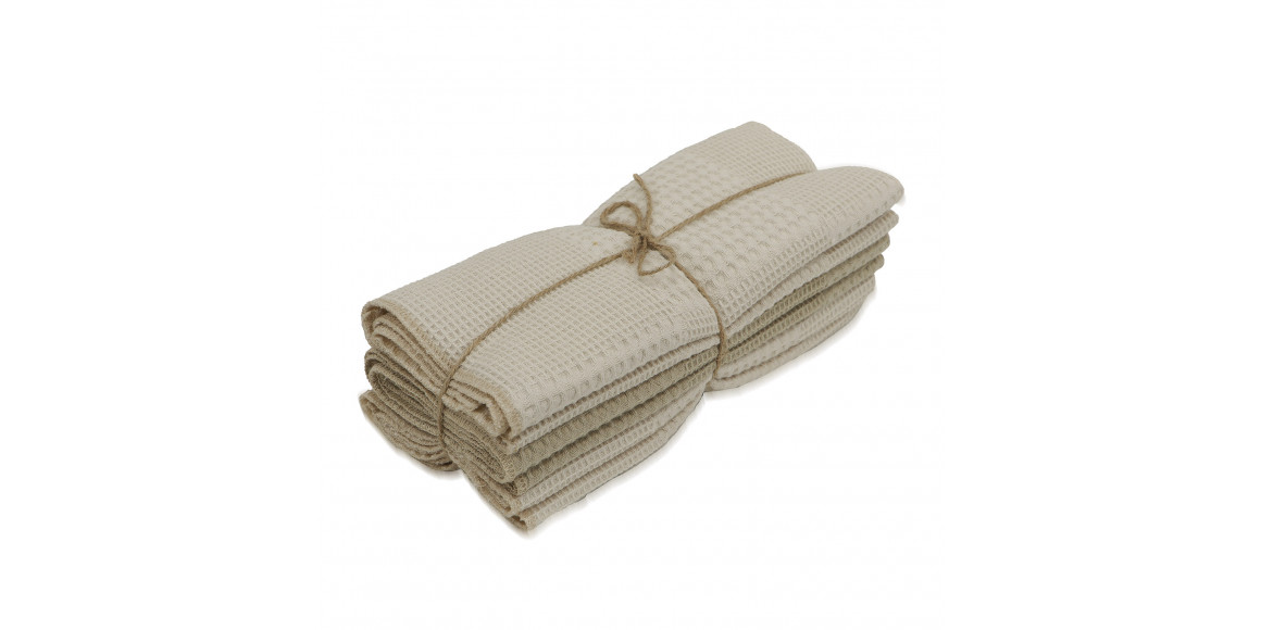 Kitchen towel set VETEXUS VDS 3PC VANILLA WITH BEIGE 50X70 (101445) 