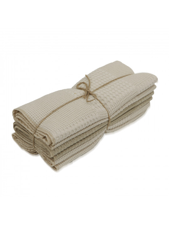 Խոհանոցային սրբիչների հացաքածու VETEXUS VDS 3PC VANILLA WITH BEIGE 50X70 (101445) 