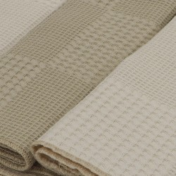 Набор кухонных полотенец VETEXUS VDS 3PC VANILLA WITH BEIGE 50X70 (101445) 
