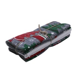 Набор кухонных полотенец VETEXUS VDS 3PC WHITE WITH CHRISTMAS TREE 50X70 (184844) 