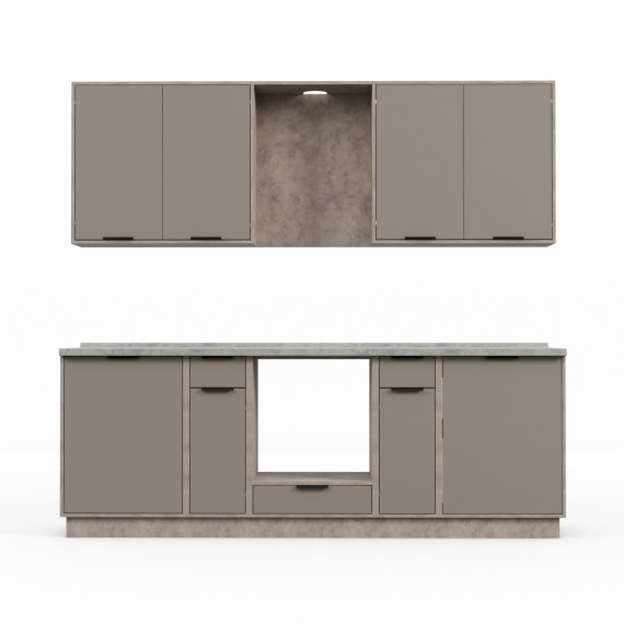 Готовый гарнитур HOBEL EX-D07 (1538) TREX-96 K538/BS 687 (11) 