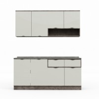 Готовый гарнитур HOBEL EX-E27 MDF (1539) PICADO K539/6410 (10) 