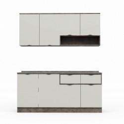 Готовый гарнитур HOBEL EX-E27 MDF (1539) PICADO K539/6410 (10) 