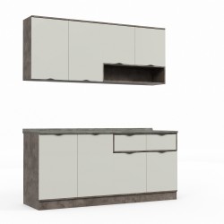 Готовый гарнитур HOBEL EX-E27 MDF (1539) PICADO K539/6410 (10) 