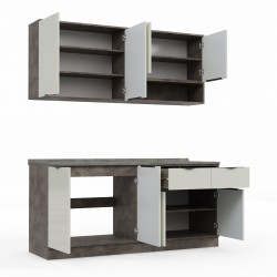 Готовый гарнитур HOBEL EX-E27 MDF (1539) PICADO K539/6410 (10) 