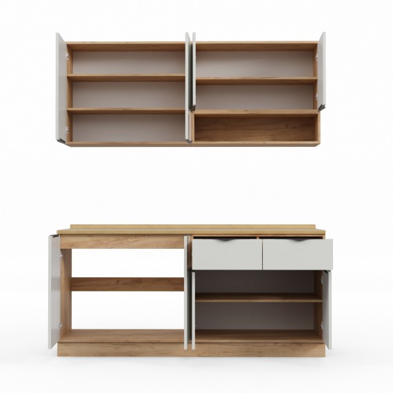 Готовый гарнитур HOBEL EX-E27 MDF (5270) PICADO K003/6010 (10) 