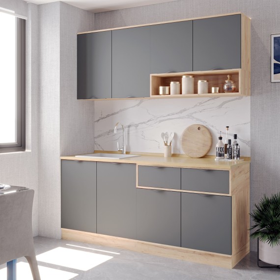 Готовый гарнитур HOBEL EX-E27 MDF (5270) PICADO K003/S036 (10) 
