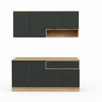 Готовый гарнитур HOBEL EX-E27 MDF (5270) PICADO K003/S036 (10) 