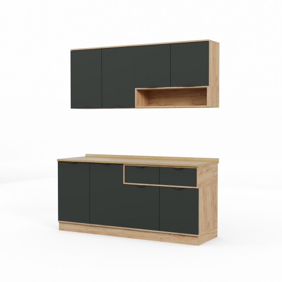 Готовый гарнитур HOBEL EX-E27 MDF (5270) PICADO K003/S036 (10) 
