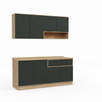 Готовый гарнитур HOBEL EX-E27 MDF (5270) PICADO K003/S036 (10) 