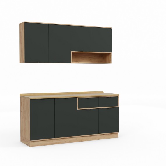 Готовый гарнитур HOBEL EX-E27 MDF (5270) PICADO K003/S036 (10) 