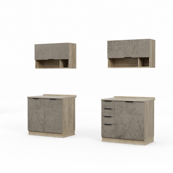 Готовый гарнитур HOBEL EX-E28 MDF (1002) TREX-96 K002/6146 (9) 
