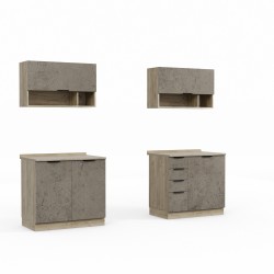 Готовый гарнитур HOBEL EX-E28 MDF (1002) TREX-96 K002/6146 (9) 