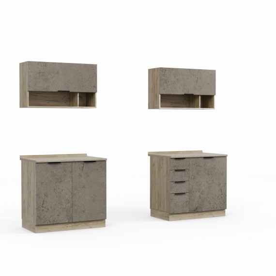 Готовый гарнитур HOBEL EX-E28 MDF (1002) TREX-96 K002/6146 (9) 