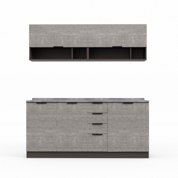 Готовый гарнитур HOBEL EX-E28 MDF (7093) TREX-96 7184/7083 (9) 