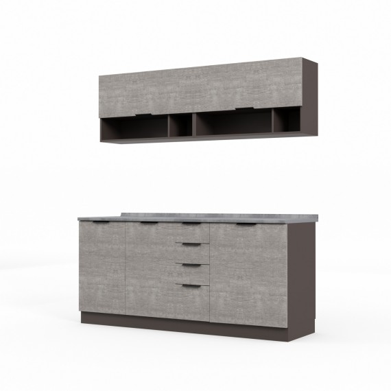 Готовый гарнитур HOBEL EX-E28 MDF (7093) TREX-96 7184/7083 (9) 