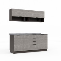 Готовый гарнитур HOBEL EX-E28 MDF (7093) TREX-96 7184/7083 (9) 