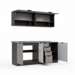 Готовый гарнитур HOBEL EX-E28 MDF (7093) TREX-96 7184/7083 (9) 