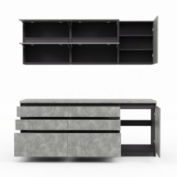 Готовый гарнитур HOBEL EX-E31 (1538) ORMA 075/ORMA 237 (11) 