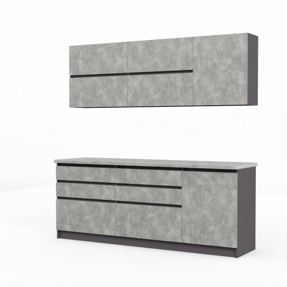 Готовый гарнитур HOBEL EX-E31 (1538) ORMA 075/ORMA 237 (11) 