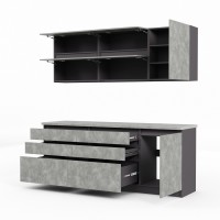 Готовый гарнитур HOBEL EX-E31 (1538) ORMA 075/ORMA 237 (11) 