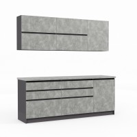 Готовый гарнитур HOBEL EX-E31 (1538) ORMA 075/ORMA 237 (11) 