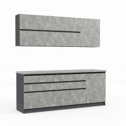 Готовый гарнитур HOBEL EX-E31 (1538) ORMA 075/ORMA 237 (11) 