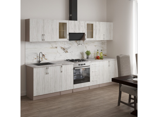 Kitchen set HOBEL X101 CL/01 (WH) (7050) K096/ORMA 144 (10) 