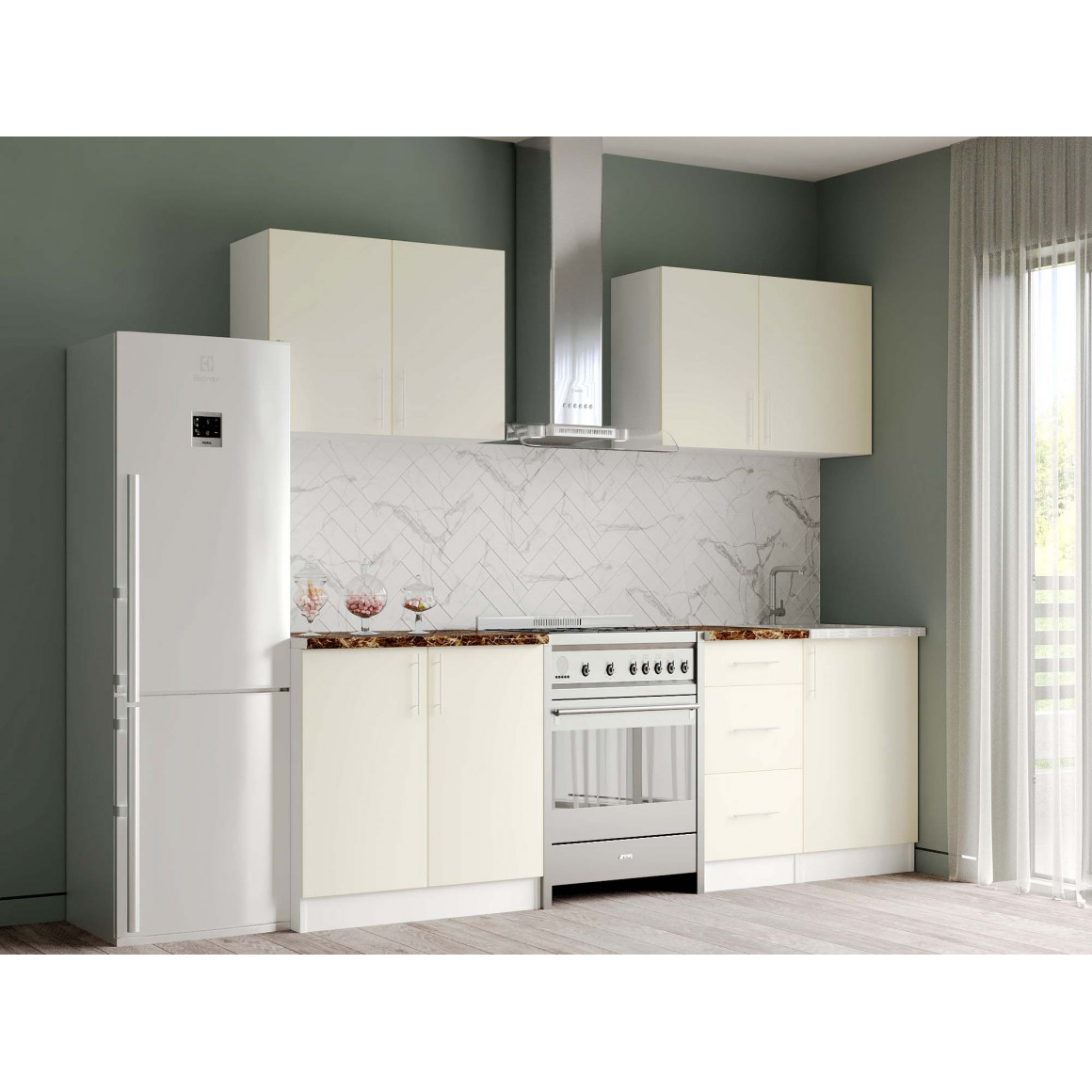 Kitchen set VEGA X108 MDF COMBY (6) 